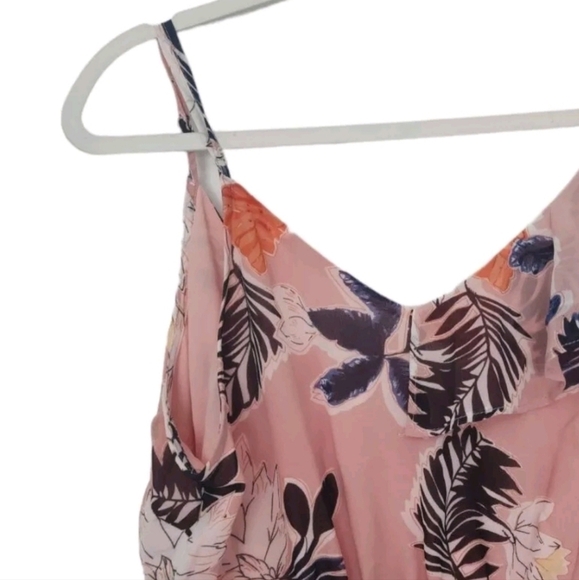 NWOT A New Day Floral Faux Wrap Dress Size Small V-Neck Sleeveless Asymmetric. - Picture 7 of 10